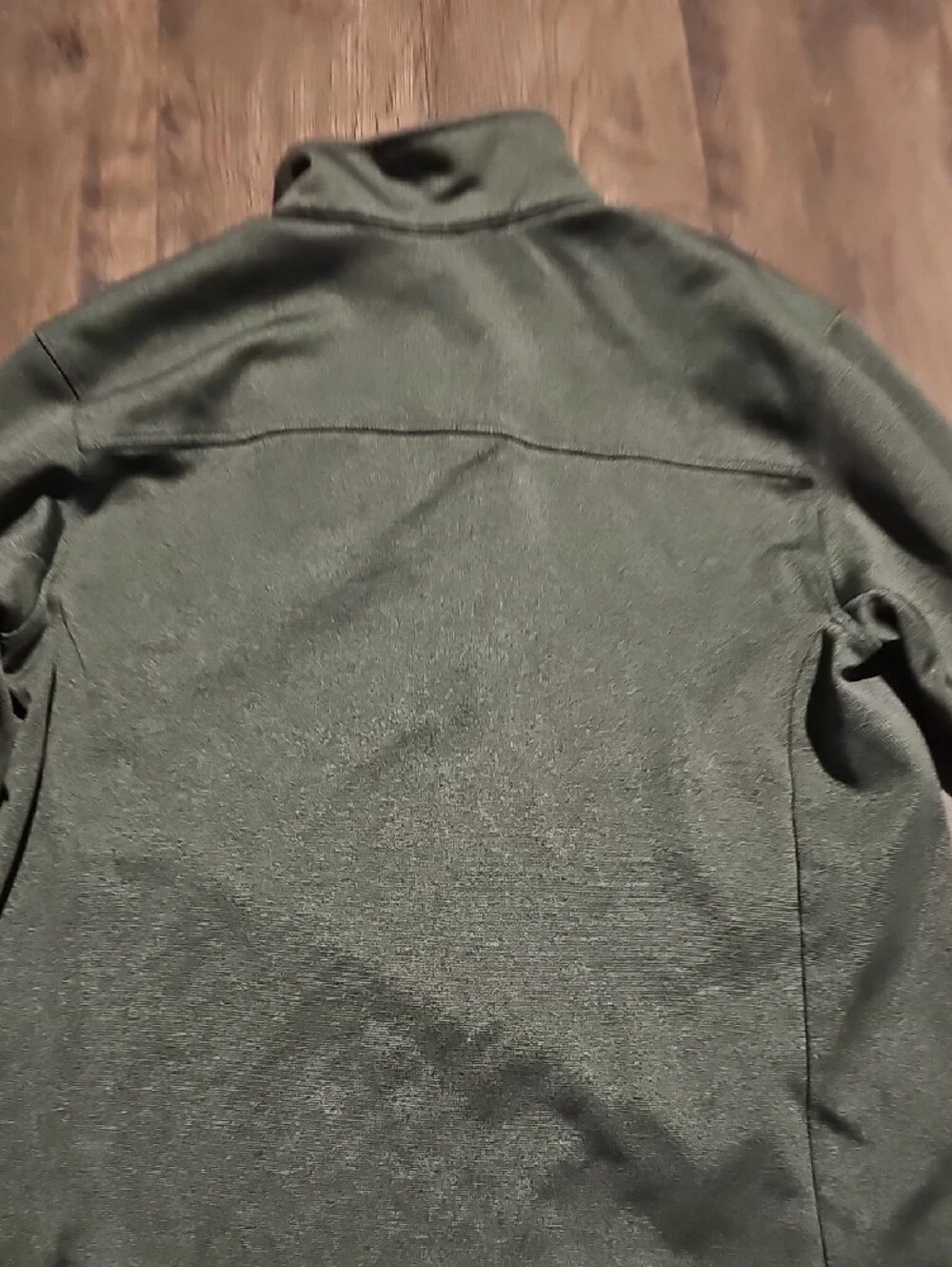 The North Face Men's Dark Olive Green Quarter-Zip Pullover Medium Shirt